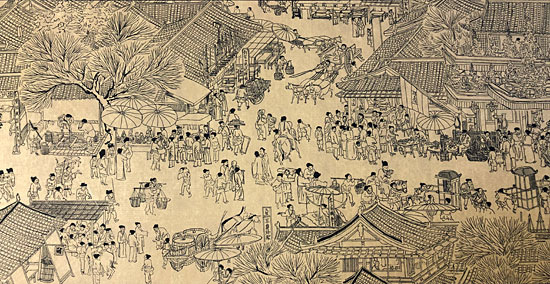 15名高中生共摹《清明上河图》